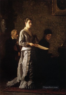 Cantando una canción patética Retratos del realismo Thomas Eakins Pinturas al óleo